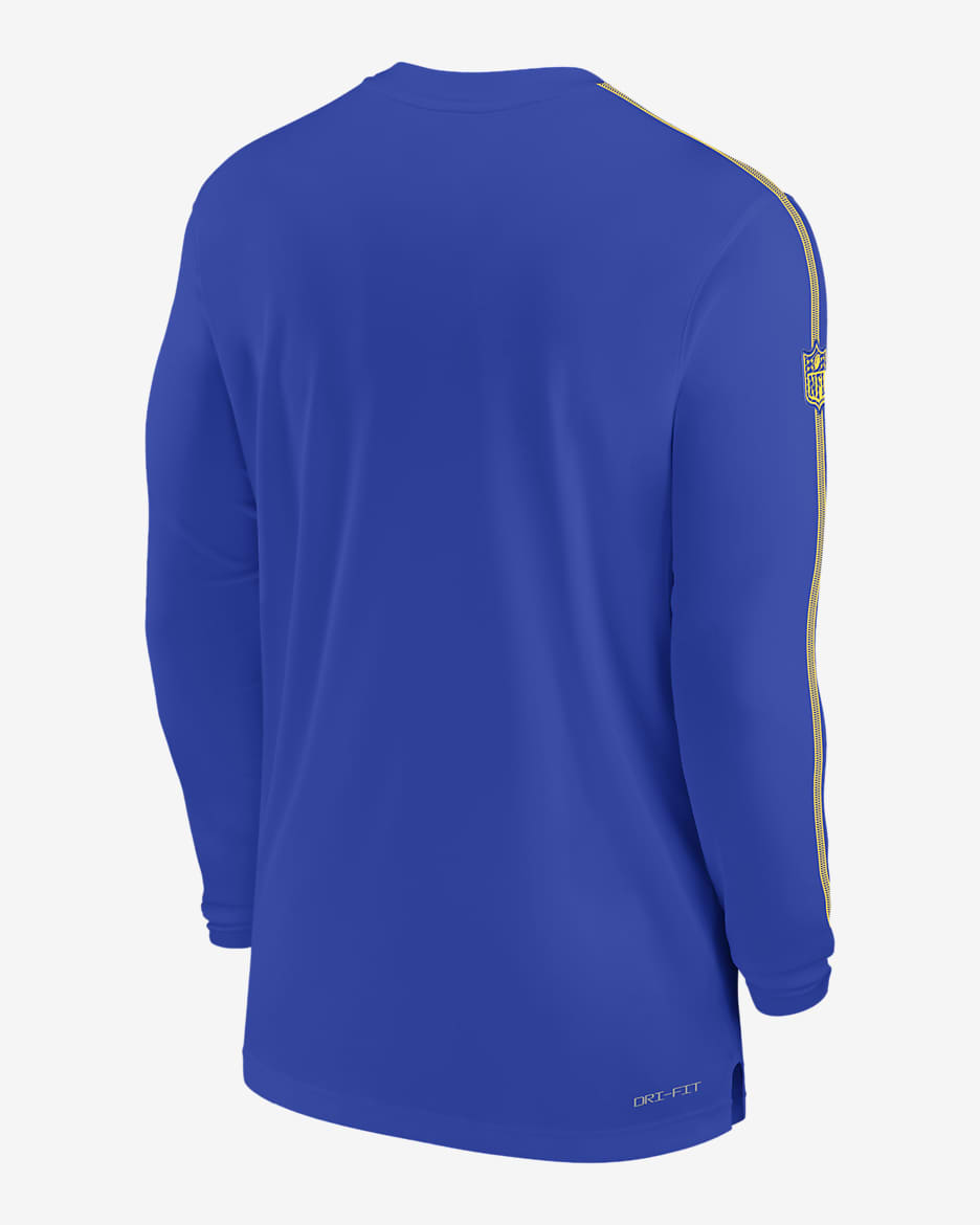 Los Angeles Rams Sideline Coach Men's Nike Dri-FIT NFL Long-Sleeve Top